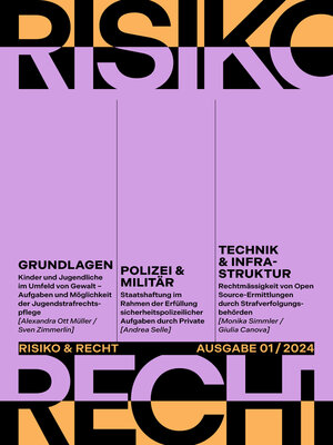 cover image of Risiko & Recht 01/2024